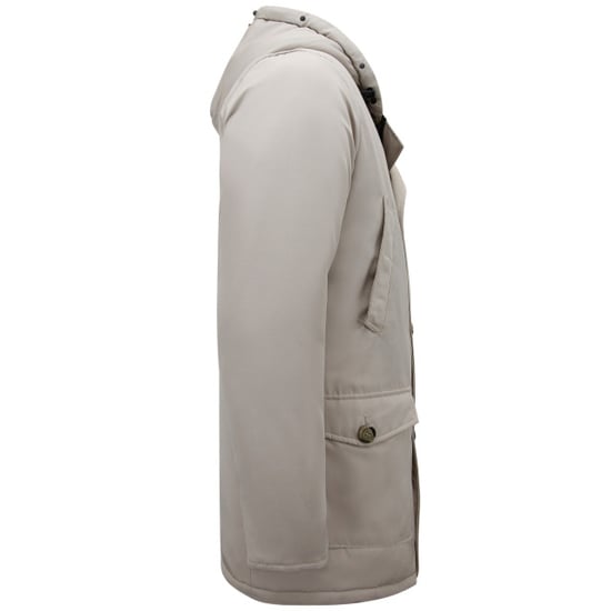 Enos Gewatteerde parka met capuchon beige - Image 6