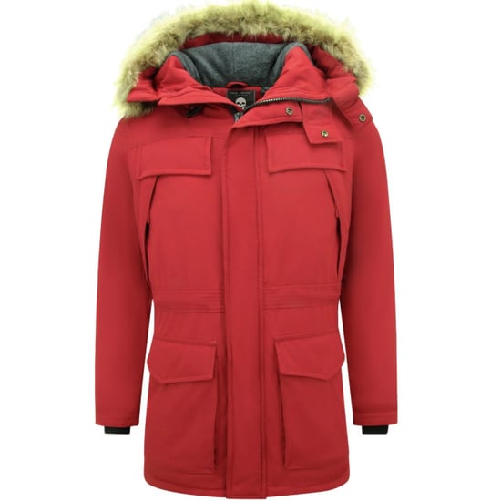 Enos Lange parka jas met bontkraag - Image 1