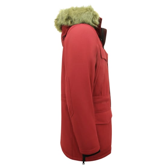 Enos Lange parka jas met bontkraag - Image 2