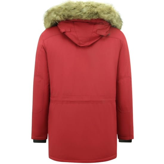 Enos Lange parka jas met bontkraag - Image 3