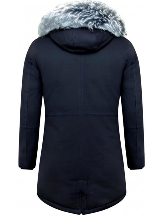 Enos Lange winterjas met faux bontkraag - Image 2