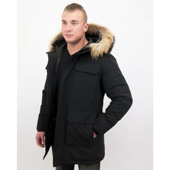 Enos Parka winterjas met grote echte bontkraag - Image 3
