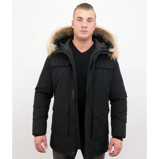Enos Parka winterjas met grote echte bontkraag - Image 4