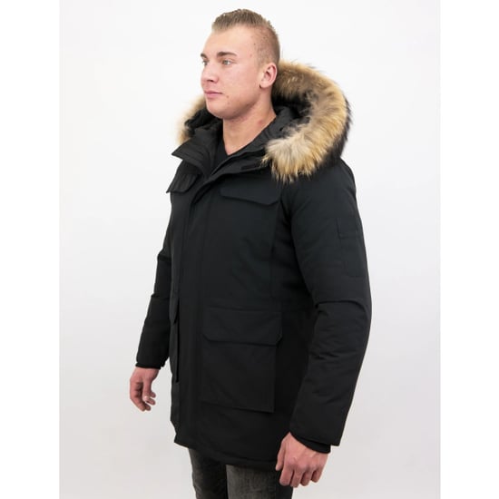 Enos Parka winterjas met grote echte bontkraag - Image 5