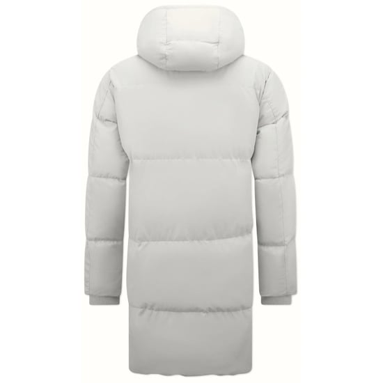Local Fanatic Lange gedateerde puffer parka jas met afneembare capuchon 3361 - Image 5