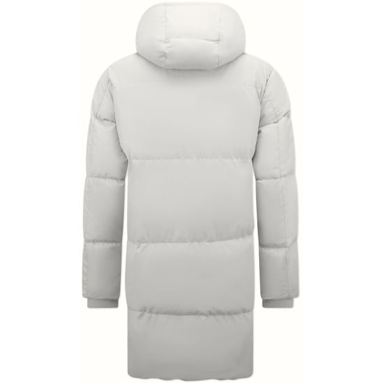 Local Fanatic Lange gedateerde puffer parka jas met afneembare capuchon 3361 - Image 6