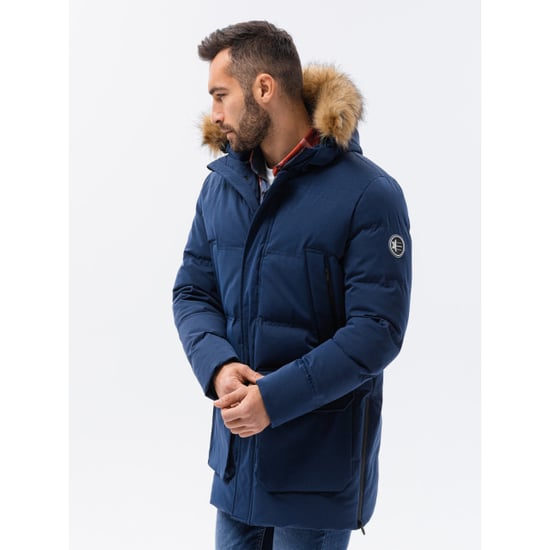 Ombre Winterjas heren - marine c554 - Image 1