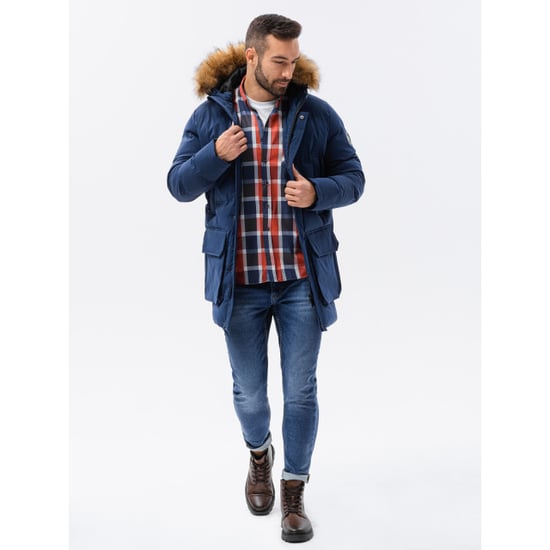 Ombre Winterjas heren - marine c554 - Image 3