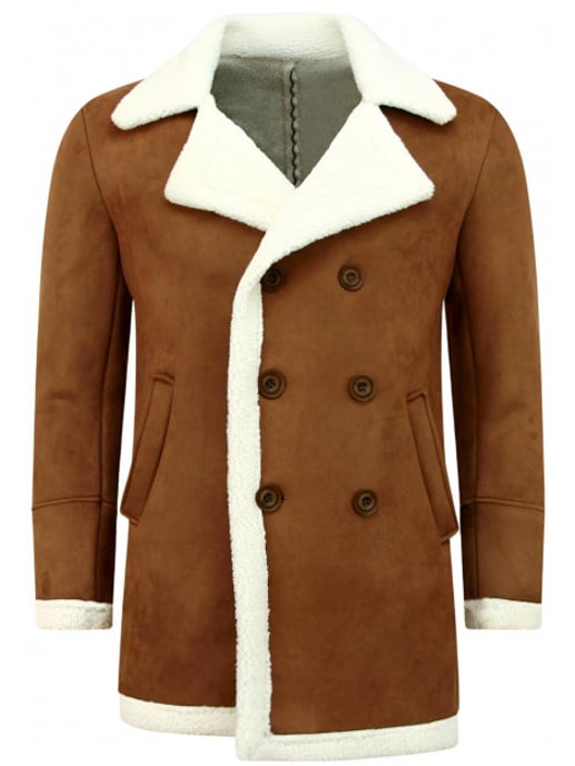 Tony Backer Imitatie bontjas lammy coat lang - Image 1