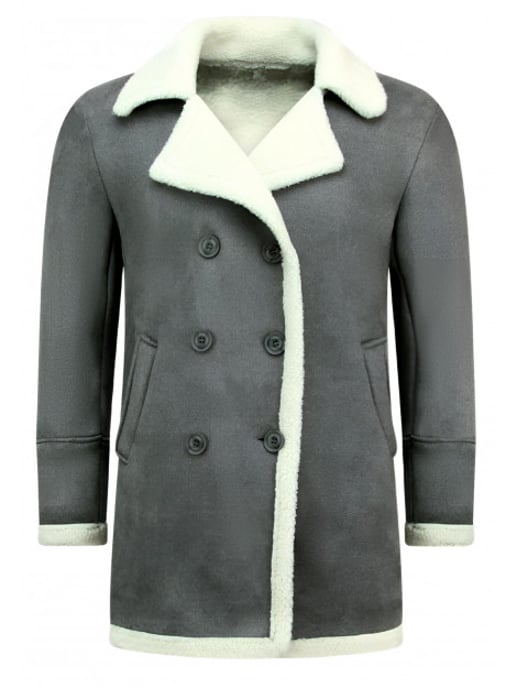 Tony Backer Imitatie bontjas lang lammy coat - Image 3