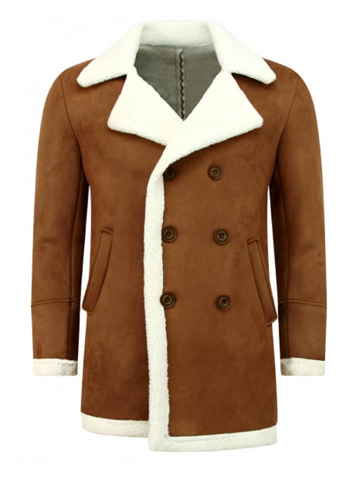 Tony Backer Imitatie bontjas lammy coat lang - Image 3