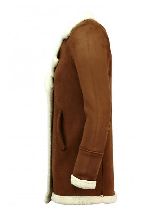 Tony Backer Imitatie bontjas lammy coat lang - Image 5
