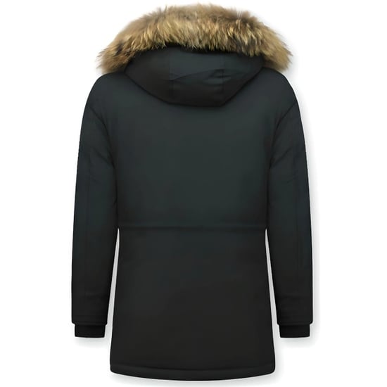 Tony Backer Lange winterjas met grote bontkraag - Image 2
