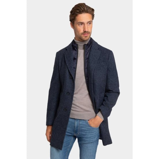 Suitable Wollen jas twill coat nk-5227nsh/73969 - Image 2