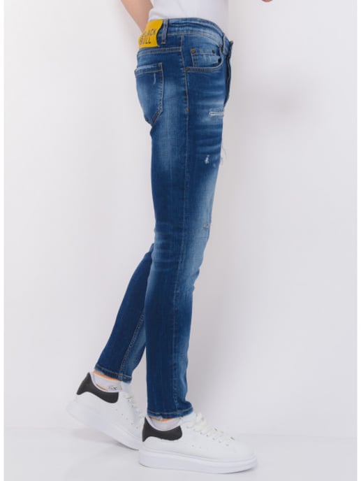 Local Fanatic Blue ripped jeans slim fit - Image 4