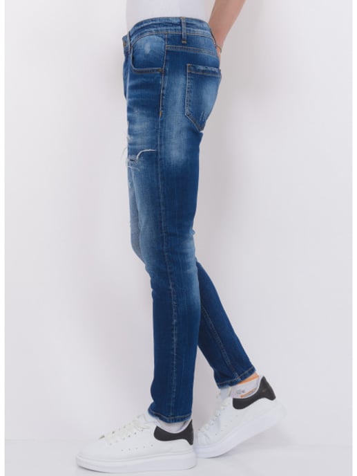 Local Fanatic Blue ripped jeans slim fit - Image 5