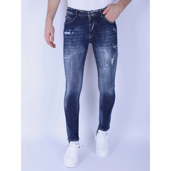 Local Fanatic Denim blue stone washed jeans slim fit 1103 - Image 1