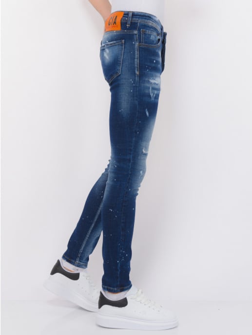 Local Fanatic Designer jeans h paint splatter slim fit - Image 4