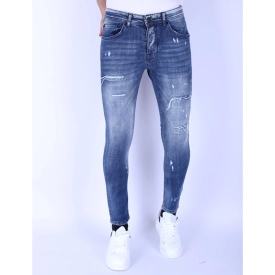 Local Fanatic Donker slim fit spijkerbroek 1097 - Image 4