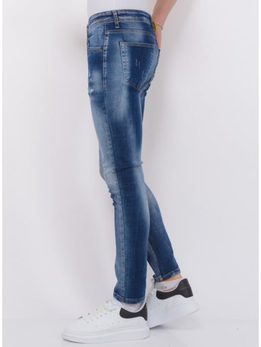 Local Fanatic Paint splash ripped jeans slim fit - Image 5