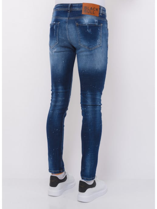 Local Fanatic Paint splatter ripped jeans slim fit - Image 6