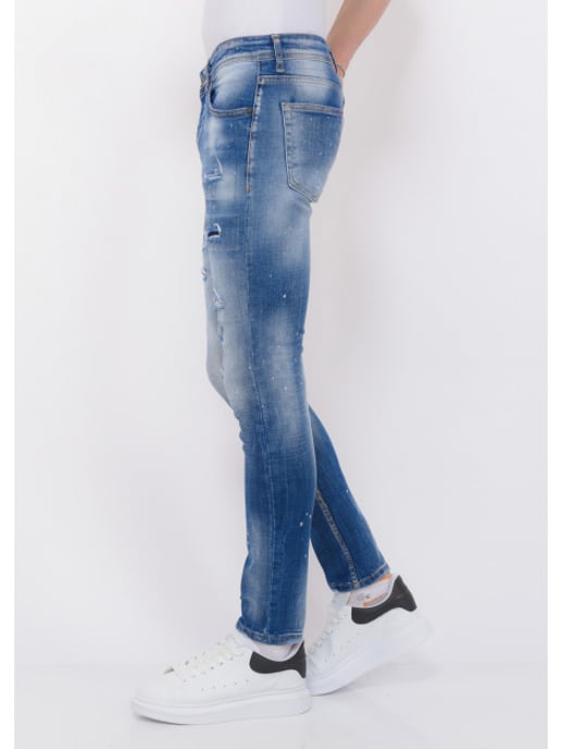 Local Fanatic Ripped stonewashed jeans slim fit - Image 5