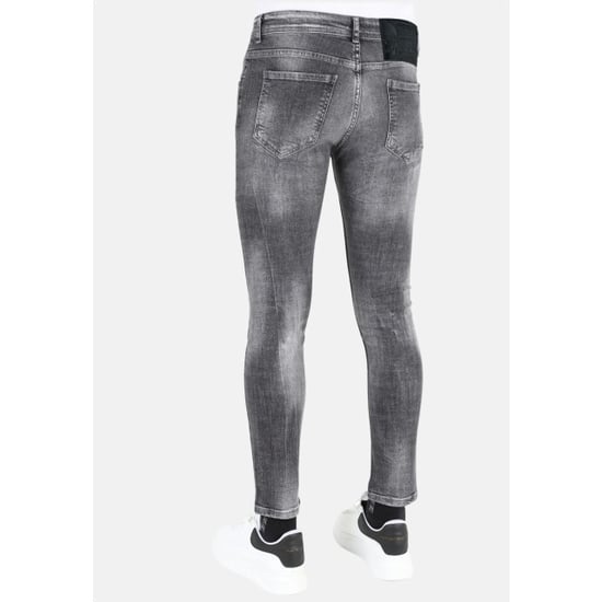 Mario Morato Ripped jeans met verfspatten stretch mm112 - Image 4