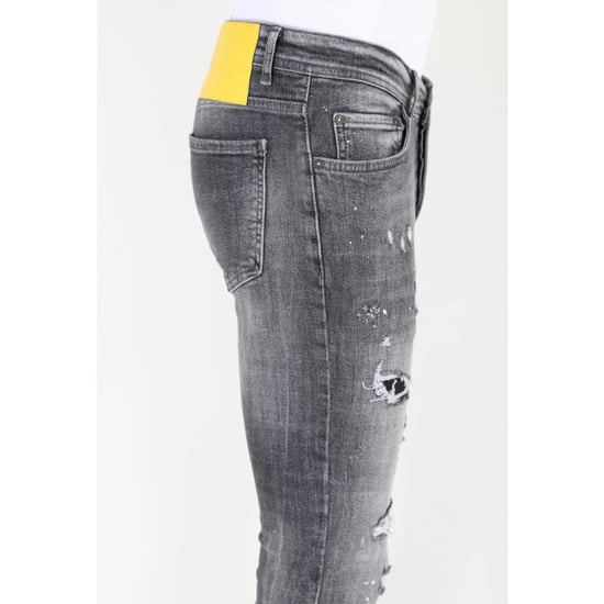 Mario Morato Ripped jeans met verfspatten stretch mm112 - Image 5