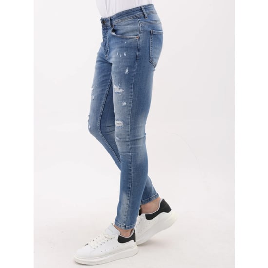 Mario Morato Ripped jeans slim fit met verfspatten mm - Image 2