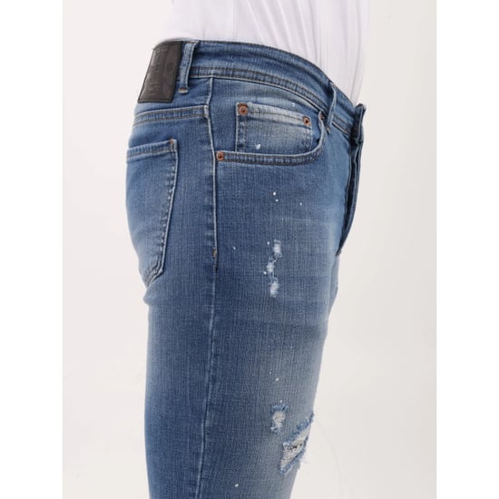 Mario Morato Ripped jeans slim fit met verfspatten mm - Image 6