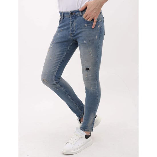 Mario Morato Sim fit stretch jeans met scheuren mm - Image 2