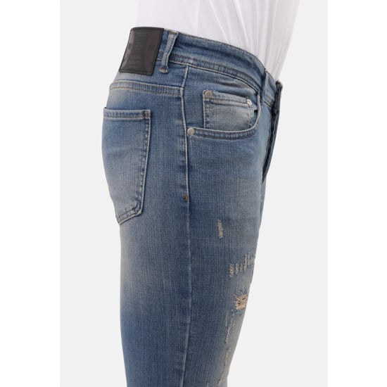 Mario Morato Sim fit stretch jeans met scheuren mm - Image 4