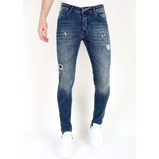 Mario Morato Slim fit jeans met scheuren mm118 - Image 1
