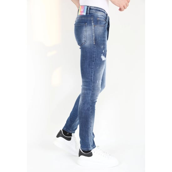 Mario Morato Slim fit spijkerbroek met verfspatten mm108 - Image 2