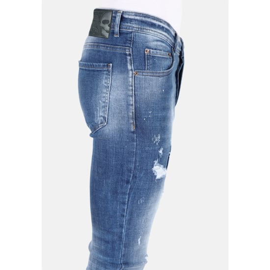 Mario Morato Slim fit spijkerbroek met verfspatten mm108 - Image 4