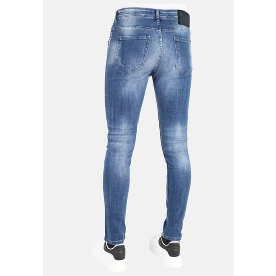 Mario Morato Slim fit spijkerbroek met verfspatten mm108 - Image 5