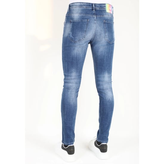 Mario Morato Slim fit spijkerbroek met verfspatten mm108 - Image 6