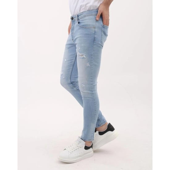 Mario Morato Slim fit stretch jeans met paint en gaten mm - Image 5