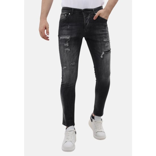 Mario Morato Slim fit stretch spijkerbroek met scheuren mm - Image 2