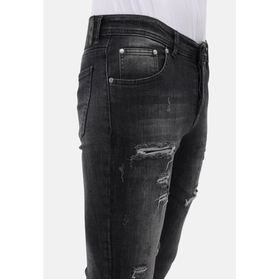 Mario Morato Slim fit stretch spijkerbroek met scheuren mm - Image 3