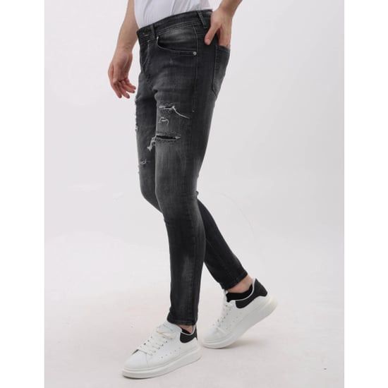 Mario Morato Slim fit stretch spijkerbroek met scheuren mm - Image 4