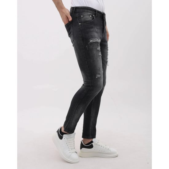 Mario Morato Slim fit stretch spijkerbroek met scheuren mm - Image 6