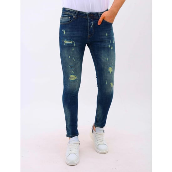 Mario Morato Spijkerbroek met gaten slim fit stretch mm - Image 1