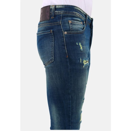 Mario Morato Spijkerbroek met gaten slim fit stretch mm - Image 4