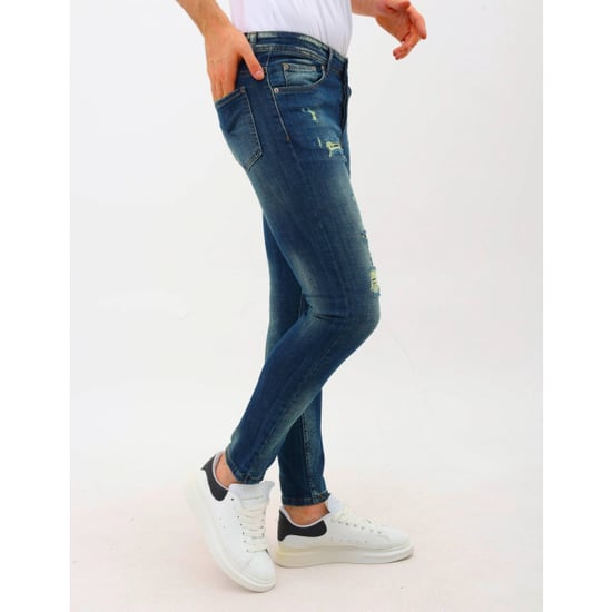 Mario Morato Spijkerbroek met gaten slim fit stretch mm - Image 5