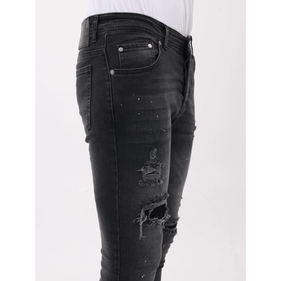 Mario Morato Spijkerbroek slim fit jeans met verfspatten mm - Image 3
