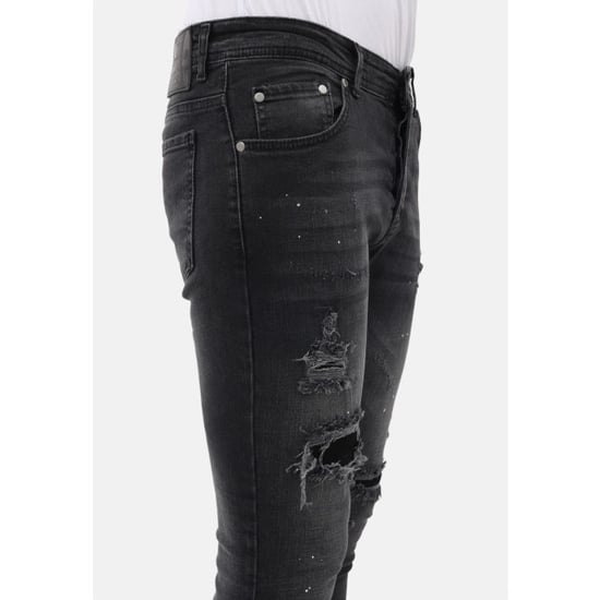 Mario Morato Spijkerbroek slim fit jeans met verfspatten mm - Image 6