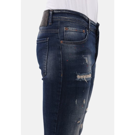 Mario Morato Spijkerbroek slim fit met verfspatten mm - Image 5