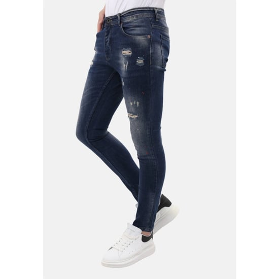Mario Morato Spijkerbroek slim fit met verfspatten mm - Image 6