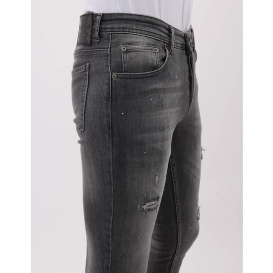Mario Morato Stonewashed slim fit jeans met scheuren mm - Image 3